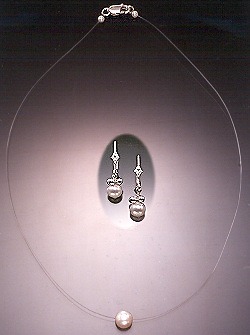 "Geena" necklace, "Sarah" earrings