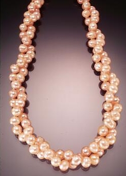 "Jodie" necklace twisted into 14" choker