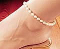 Jessica pearl ankle bracelet